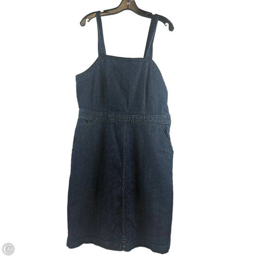 Dress Casual Short By Universal Thread In Blue Denim, Size: Xl