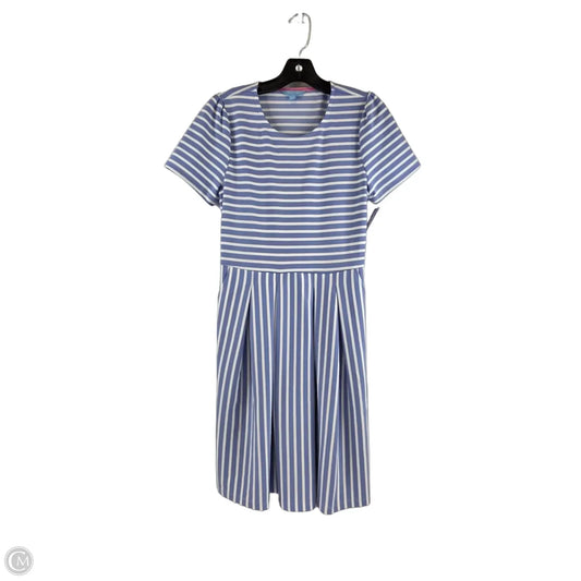 Dress Casual Midi By Draper James In Blue & White, Size: S