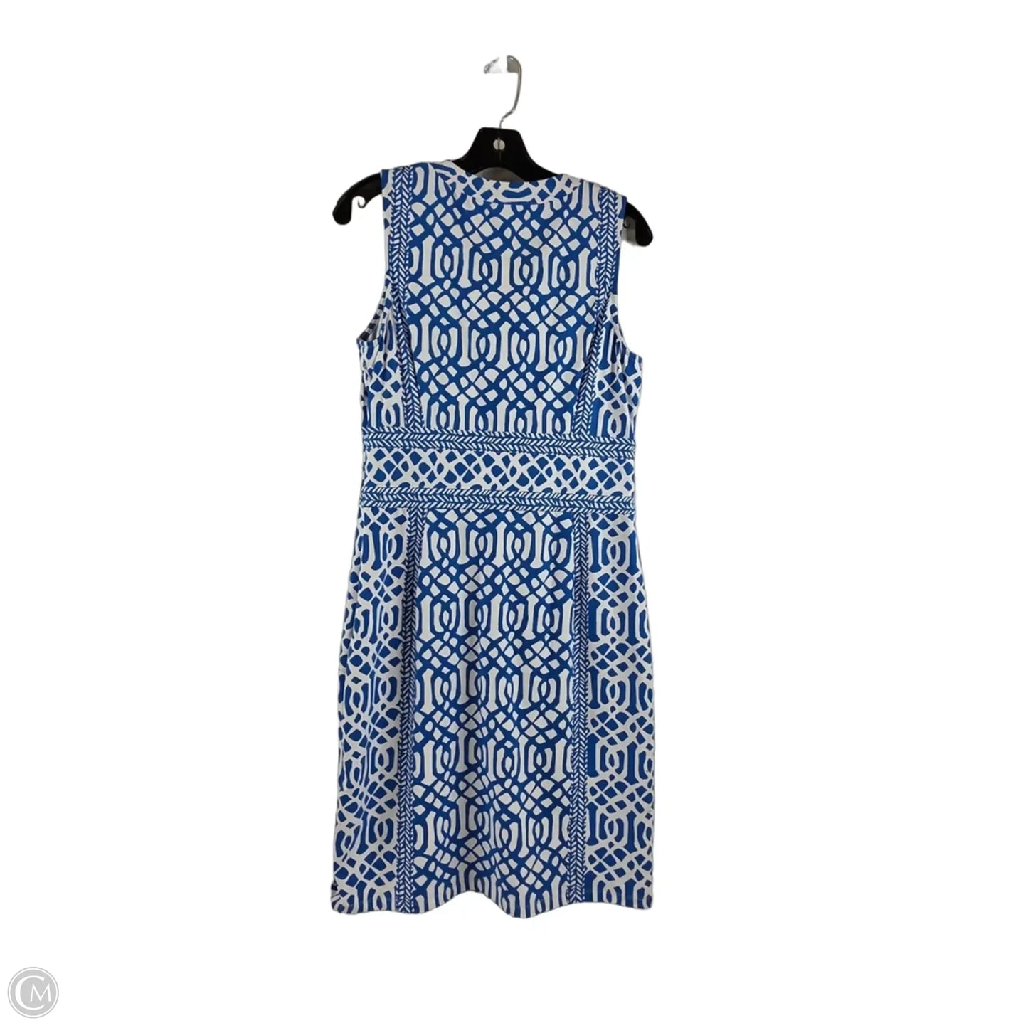 Dress Casual Midi By J Mclaughlin In Blue & White, Size: M