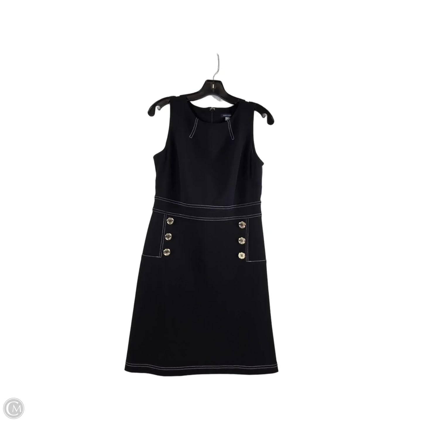 Dress Casual Midi By Tommy Hilfiger In Black & White, Size: S