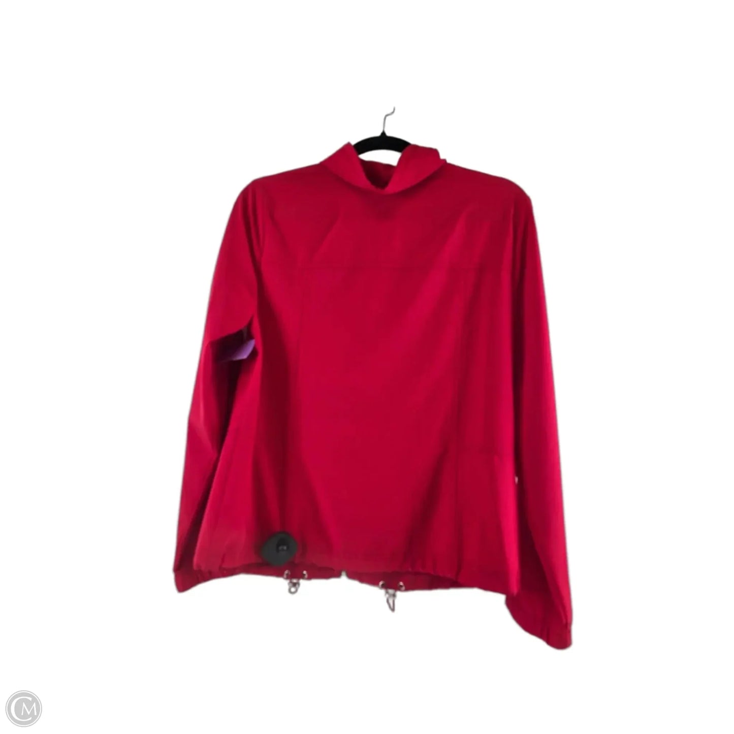 Jacket Windbreaker By Zenergy By Chicos In Red, Size: S