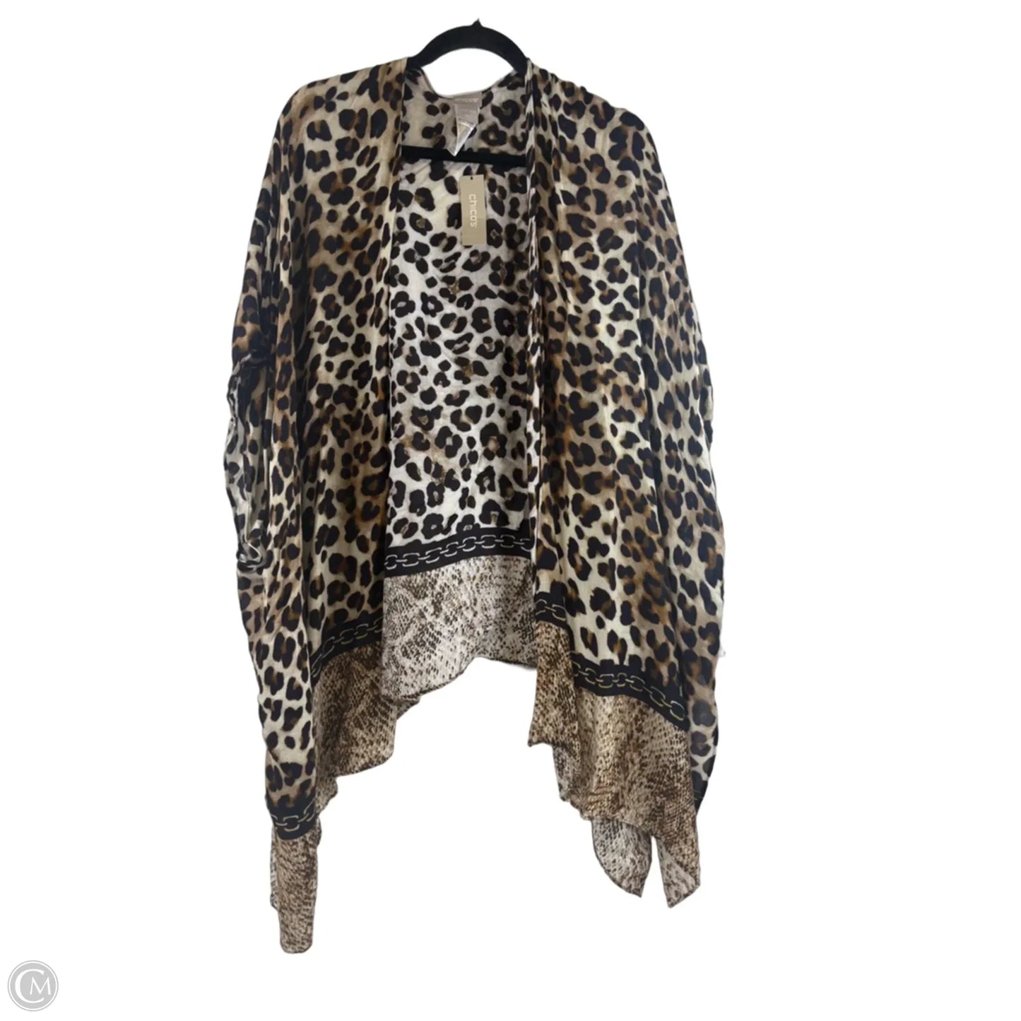 Kimono By Chicos In Animal Print, Size: Osfm