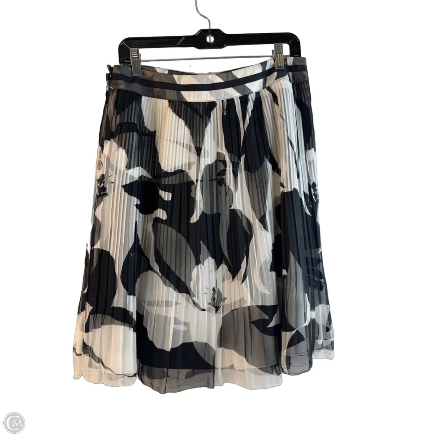Skirt Midi By White House Black Market In Black & White, Size: 8