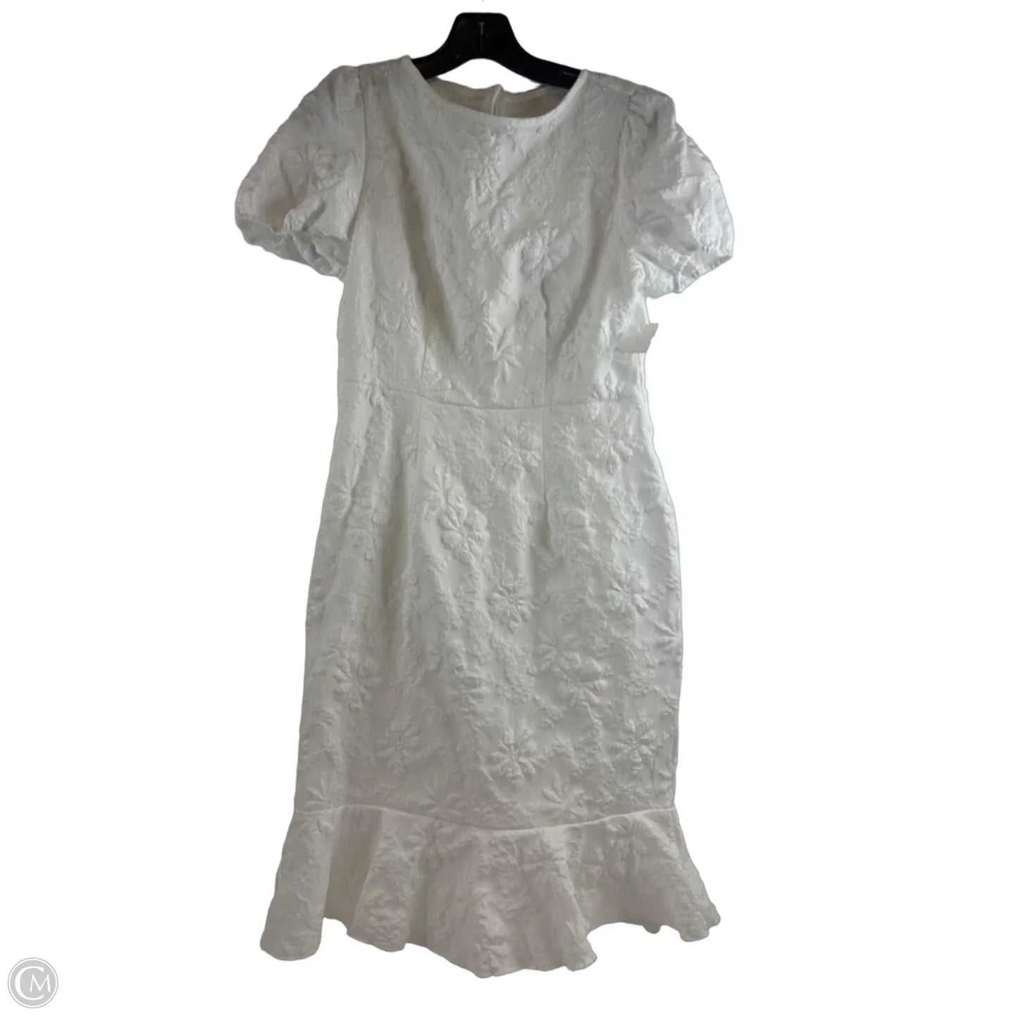 Dress Casual Midi By Clothes Mentor In White, Size: M