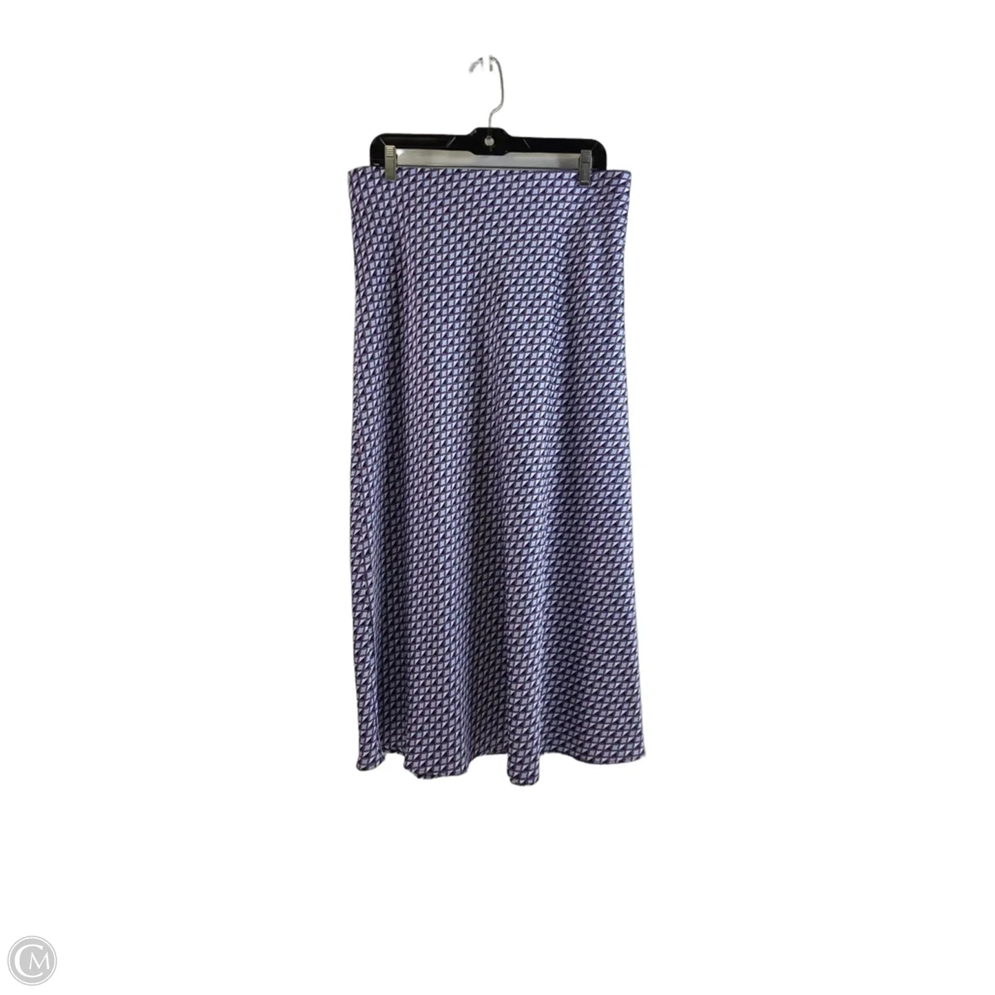 Skirt Maxi By Loft In Blue & White, Size: 12