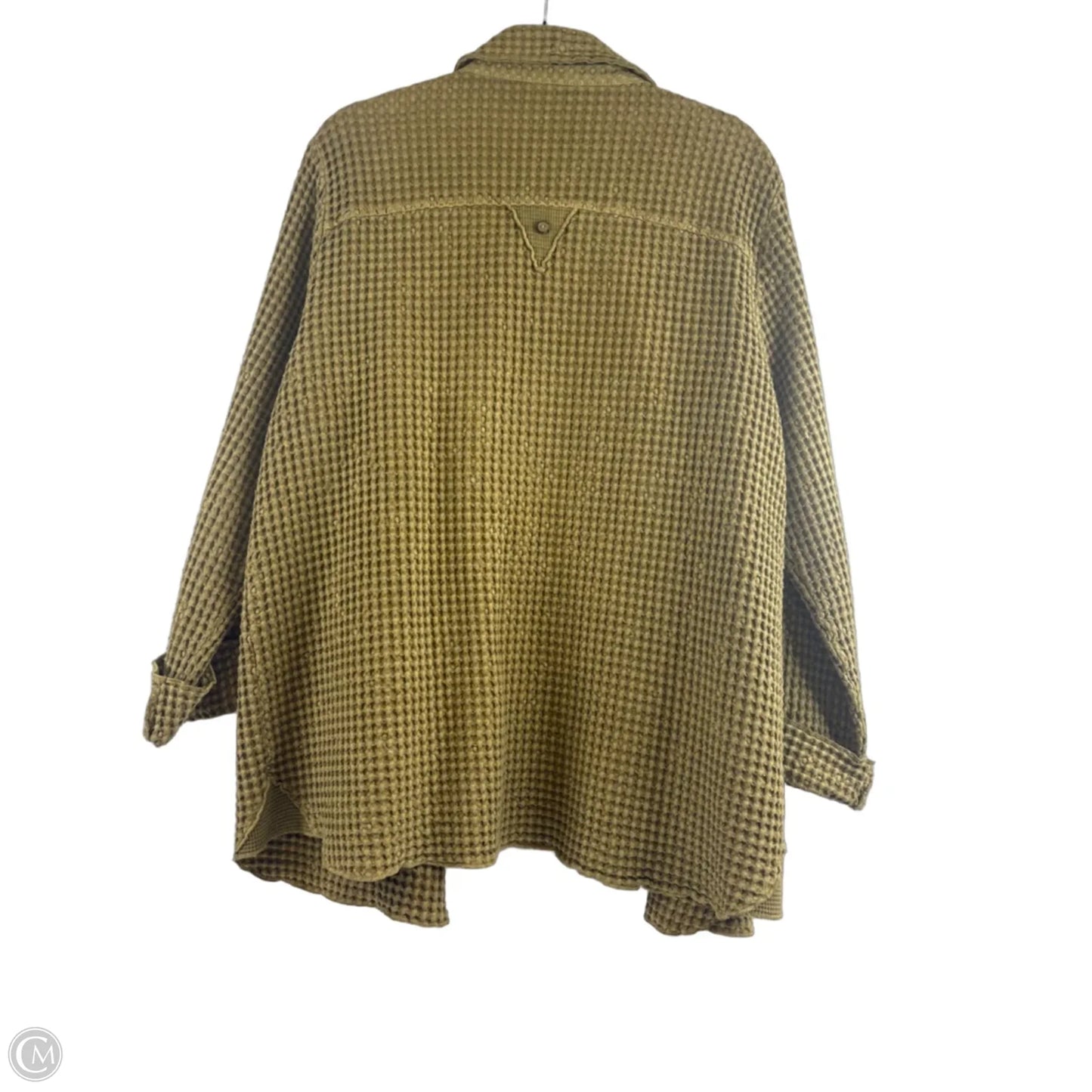 Jacket Shirt By Focus In Green, Size: M