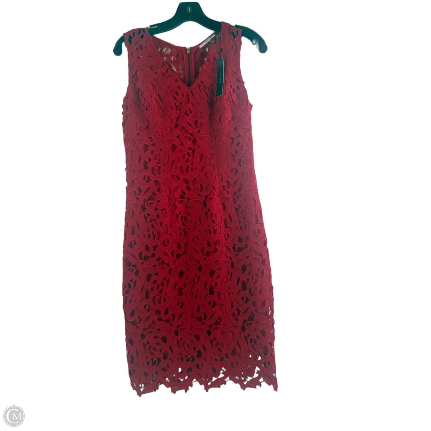 Dress Casual Midi By T Tahari In Red, Size: S