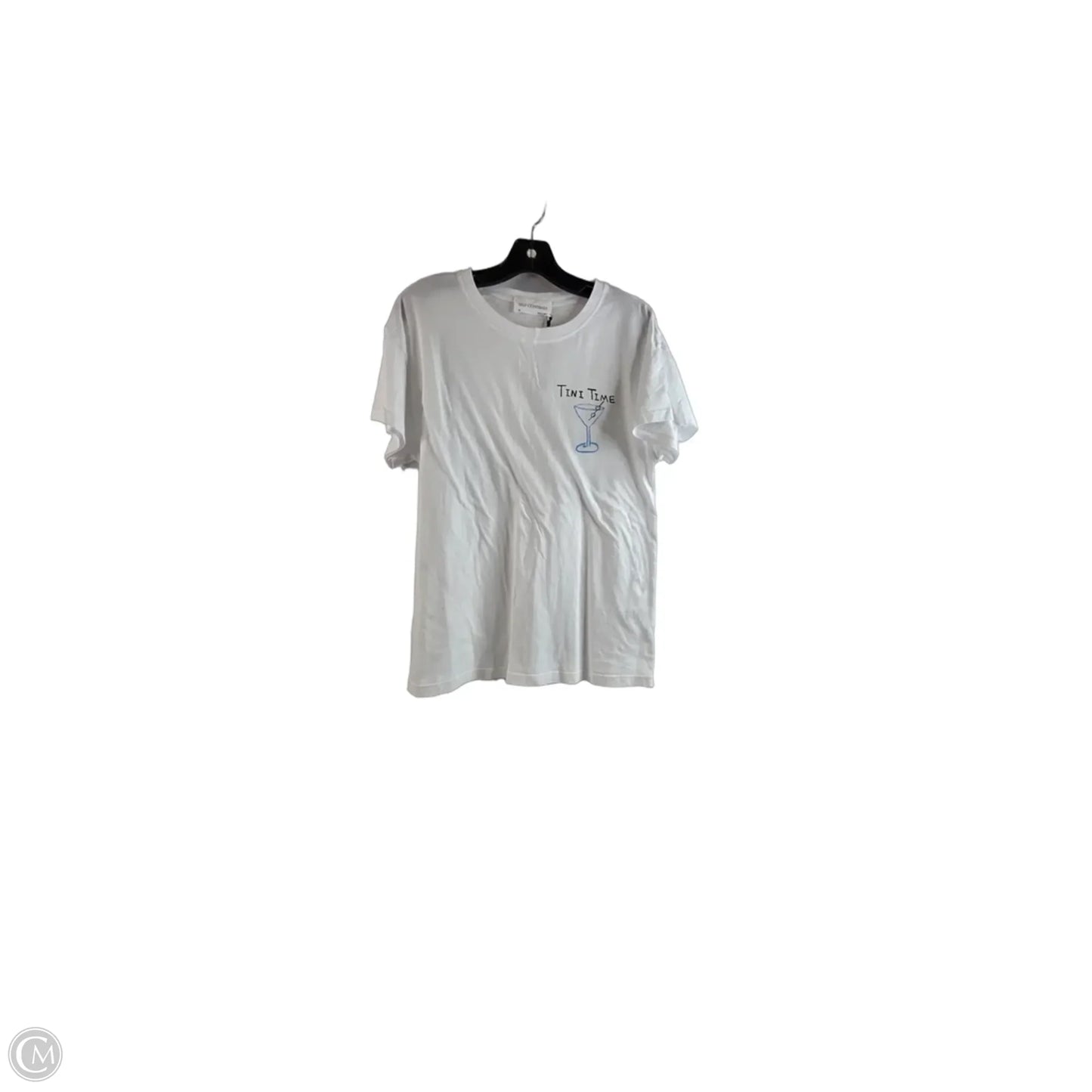 Top Short Sleeve By Self Contrast In White, Size: Xs