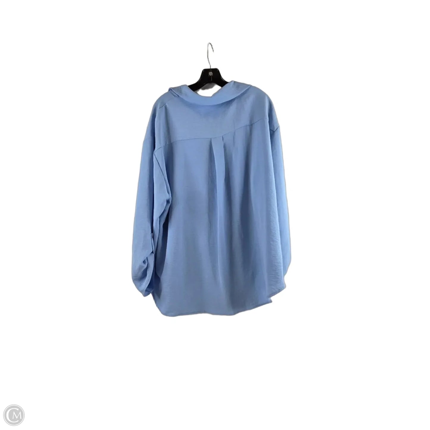 Top Long Sleeve By Clothes Mentor In Blue, Size: 2x