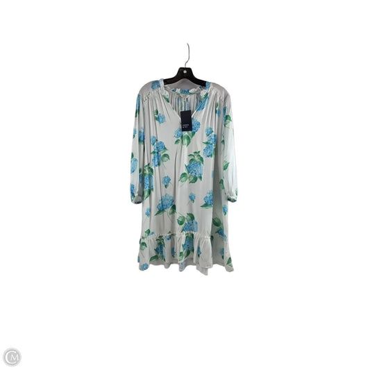 Dress Casual Short By Crown And Ivy In Blue & White, Size: Xlp