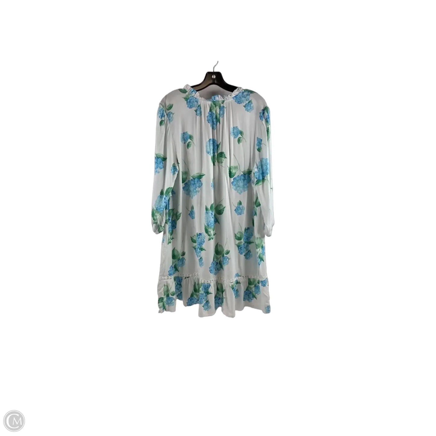 Dress Casual Short By Crown And Ivy In Blue & White, Size: Xlp