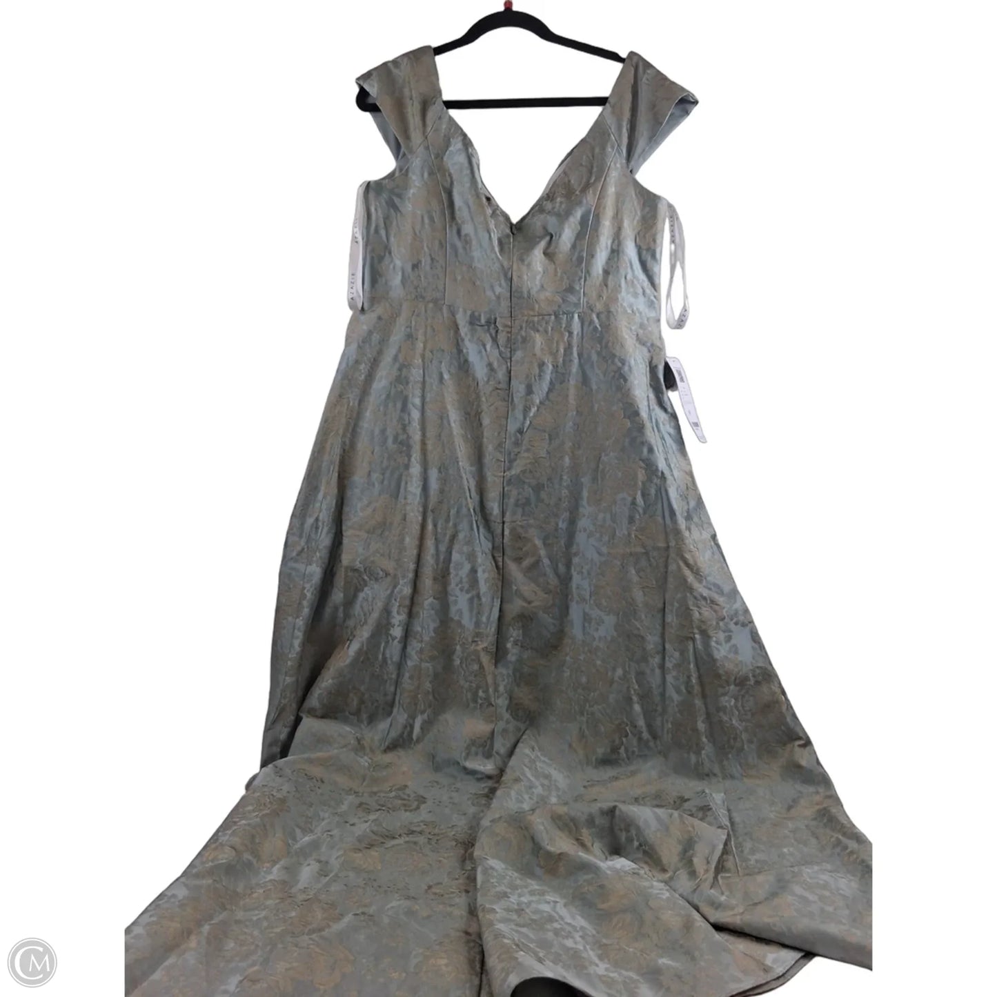 Dress Party Long By Aritzia In Gold & Green, Size: Xl