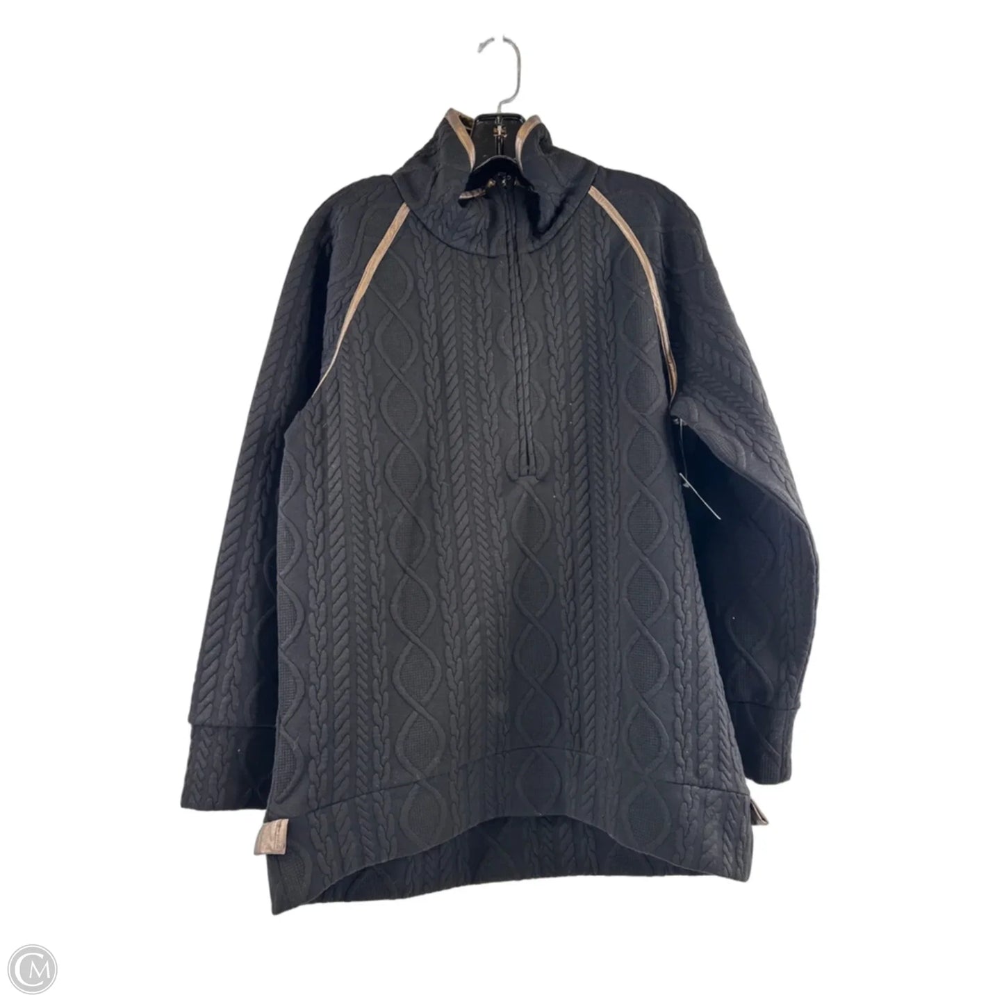 Sweater By Lysse In Black & White, Size: Xs