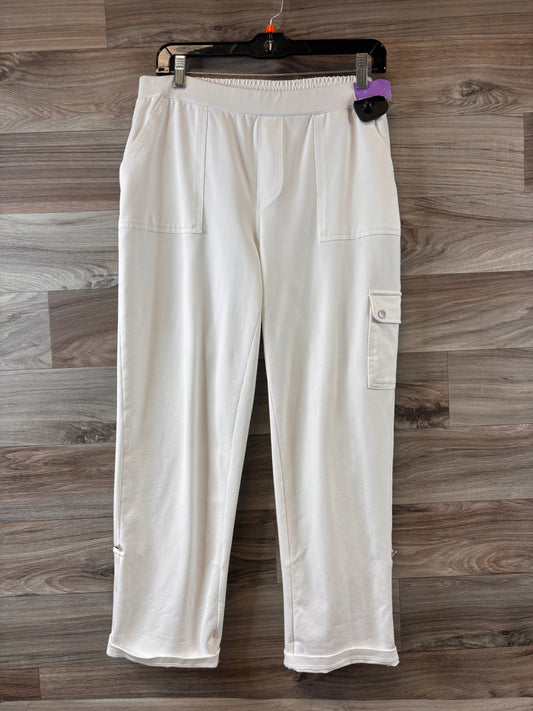 White Pants Cargo & Utility Susan Graver, Size M