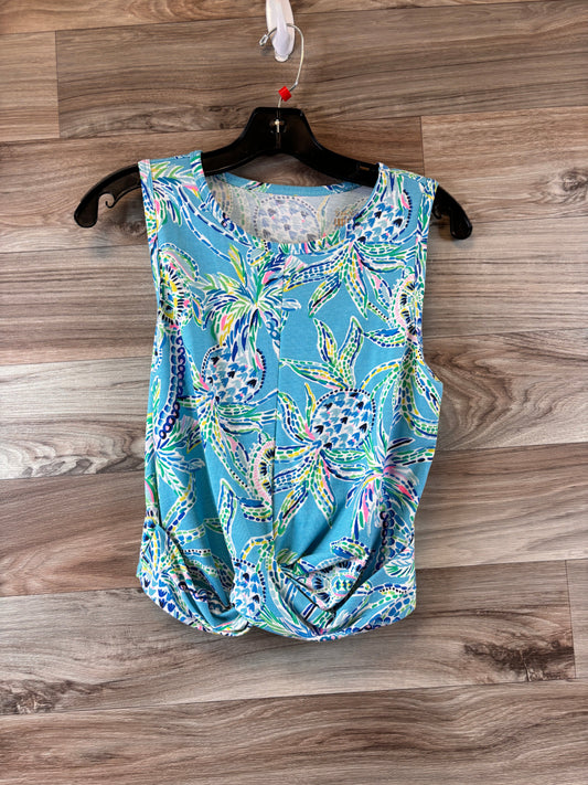 Black & Green Tank Top Designer Lilly Pulitzer, Size S