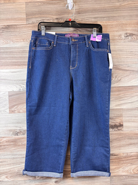 Blue Denim Jeans Cropped Gloria Vanderbilt, Size 12