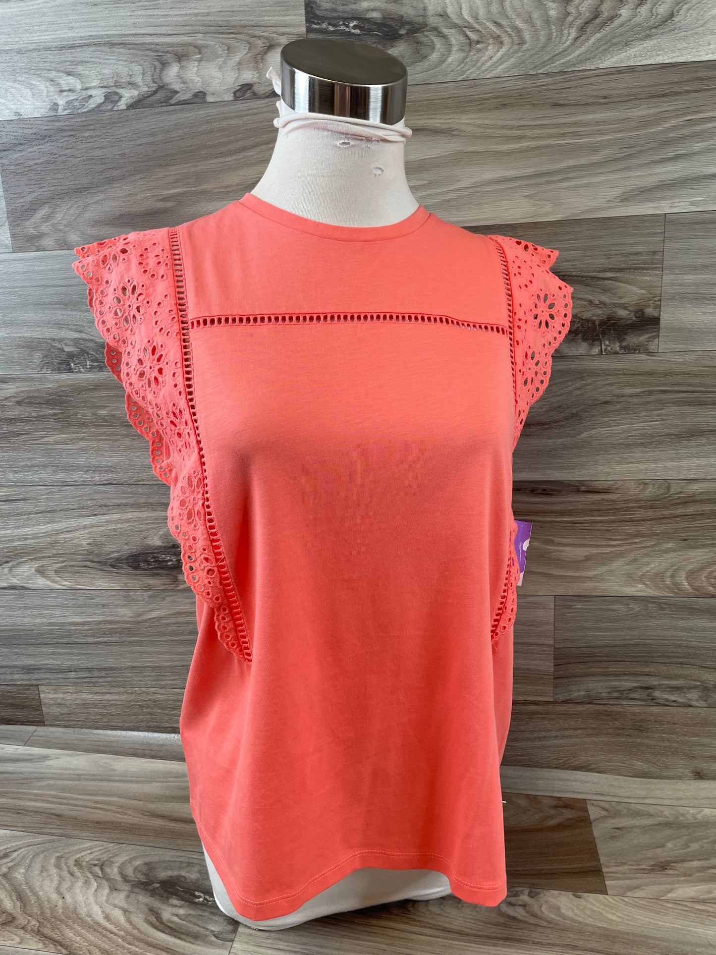 Coral Top Short Sleeve Basic Ann Taylor, Size S