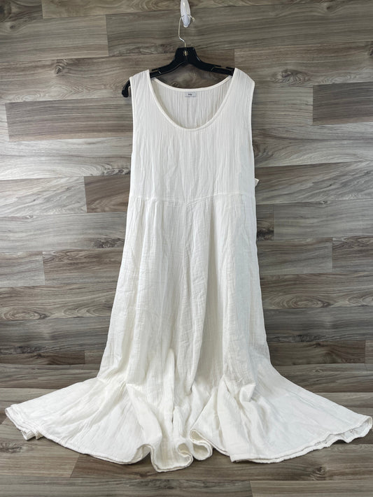 White Dress Casual Maxi Clothes Mentor, Size M
