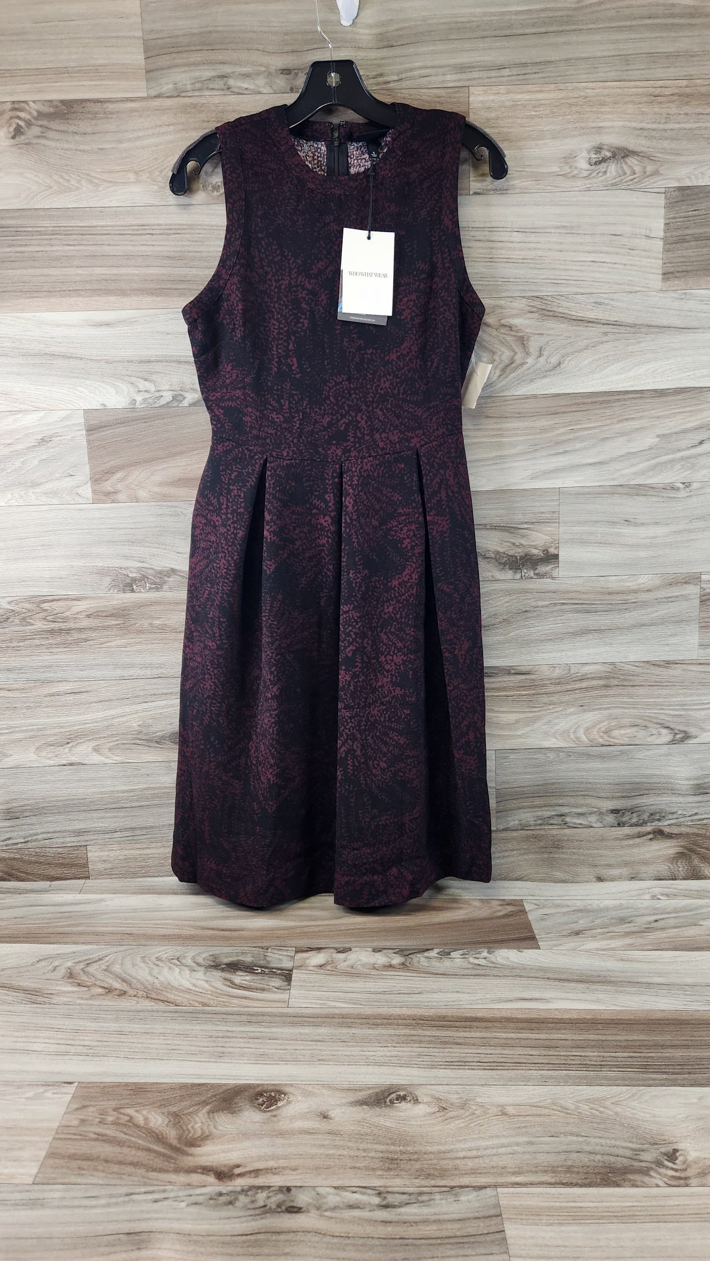 Black & Red Dress Casual Midi Who What Wear, Size S