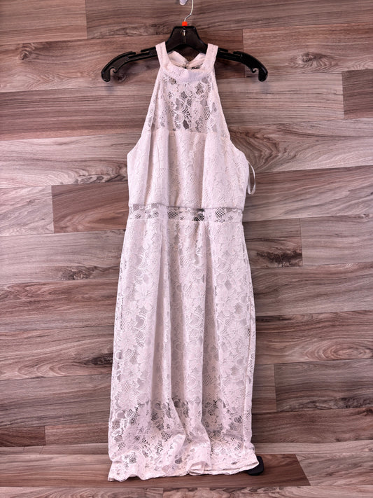 White Dress Casual Midi Bcbg, Size M