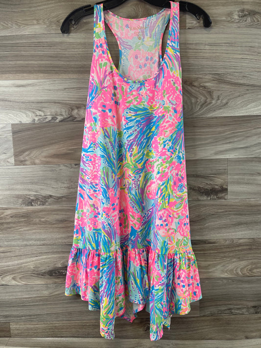 Pink & Yellow Dress Designer Lilly Pulitzer, Size Xs