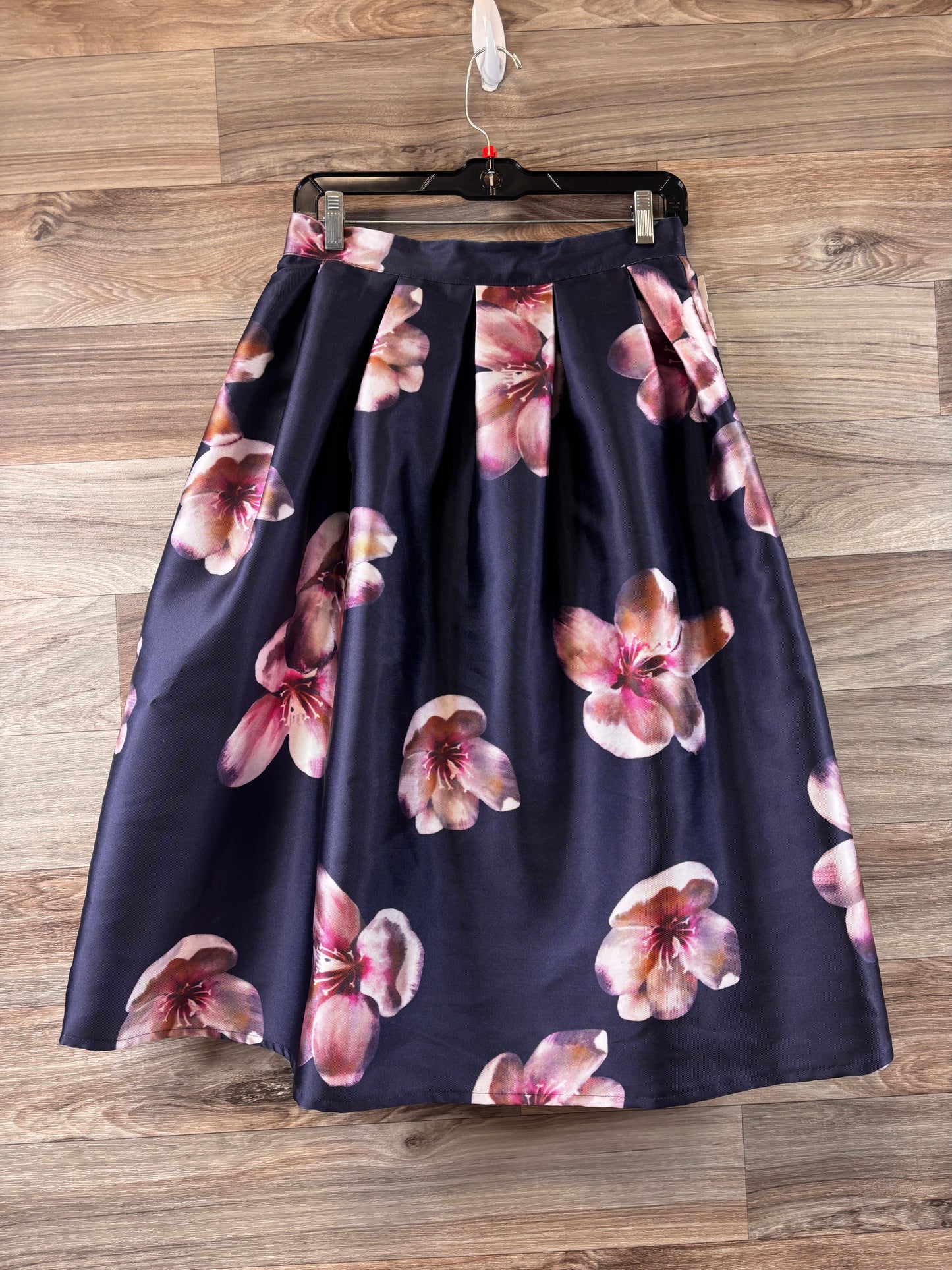 Navy Skirt Midi Clothes Mentor, Size M