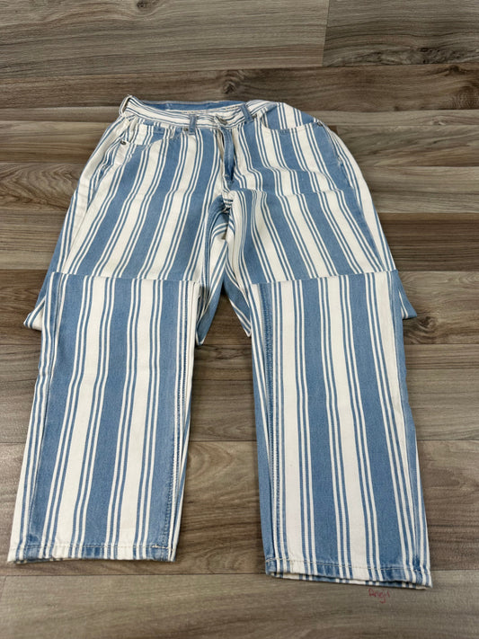 Striped Pattern Jeans Straight American Eagle, Size 2