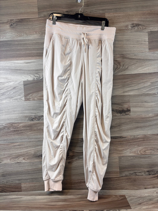 Athletic Pants By Lululemon In Cream, Size: Xl