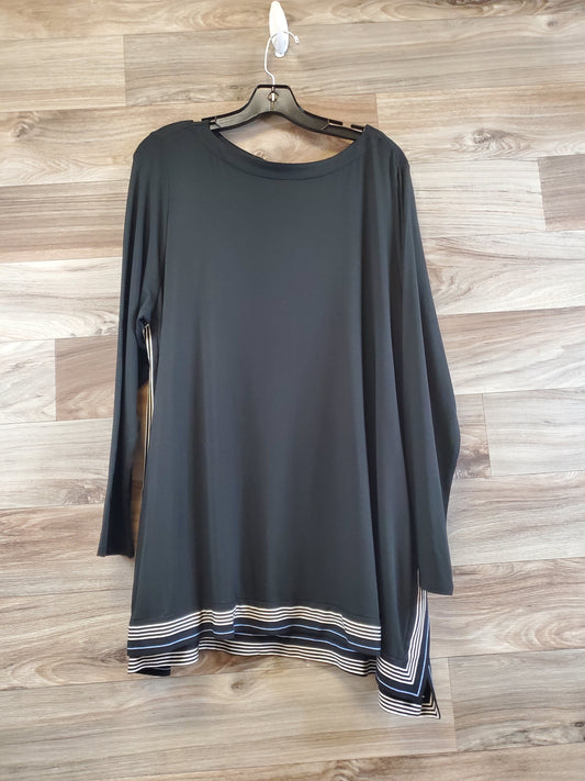 Top Long Sleeve Basic By J. Jill In Black, Size: Xl