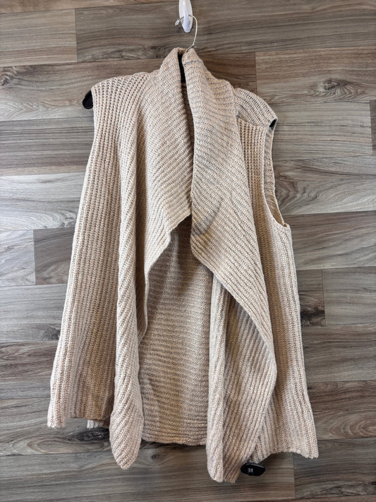 Vest Sweater By Loft In Tan, Size: M