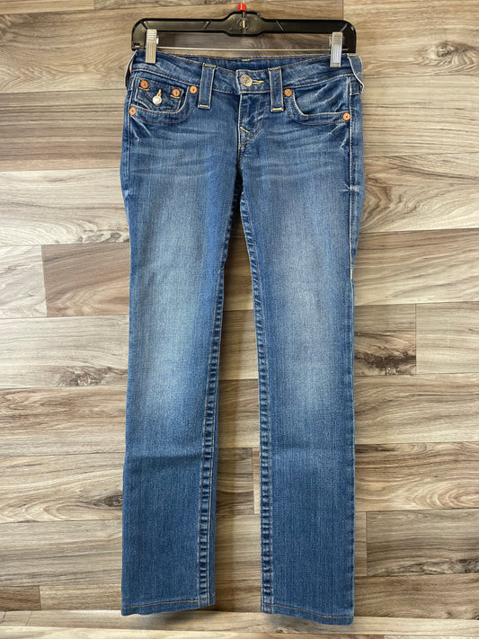 Jeans Boot Cut By True Religion In Blue Denim, Size: 2