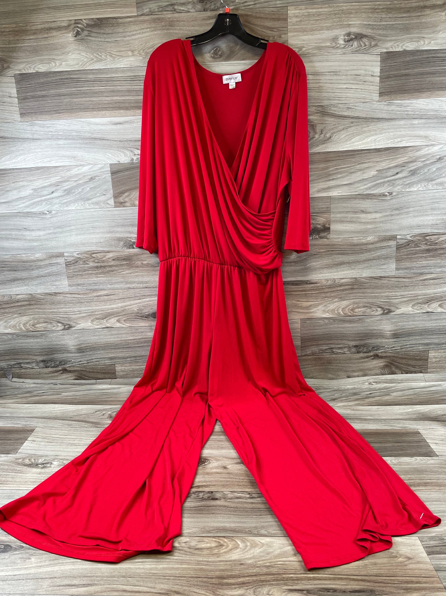 Jumpsuit By Avenue In Red, Size: 1x