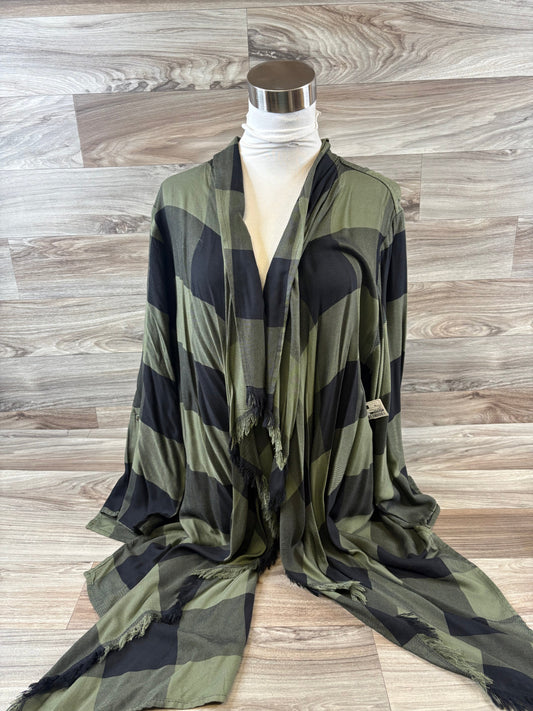 Cardigan By Maurices In Black & Green, Size: 2x