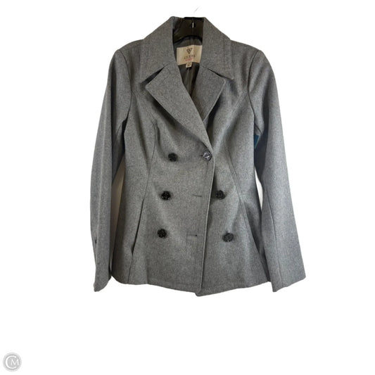 Coat Peacoat By Guess In Grey, Size: S