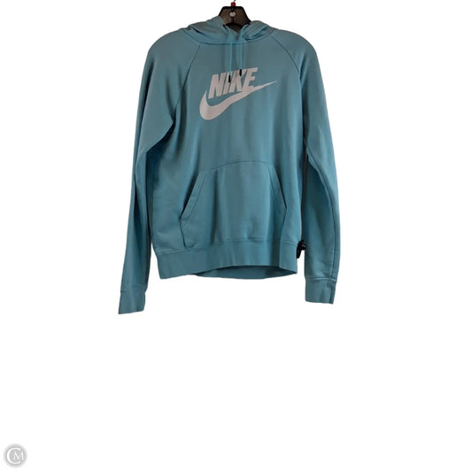 Sweatshirt Hoodie By Nike Apparel In Blue, Size: S