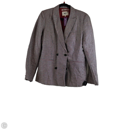 Blazer By Clothes Mentor In Blue Red & White, Size: Xl