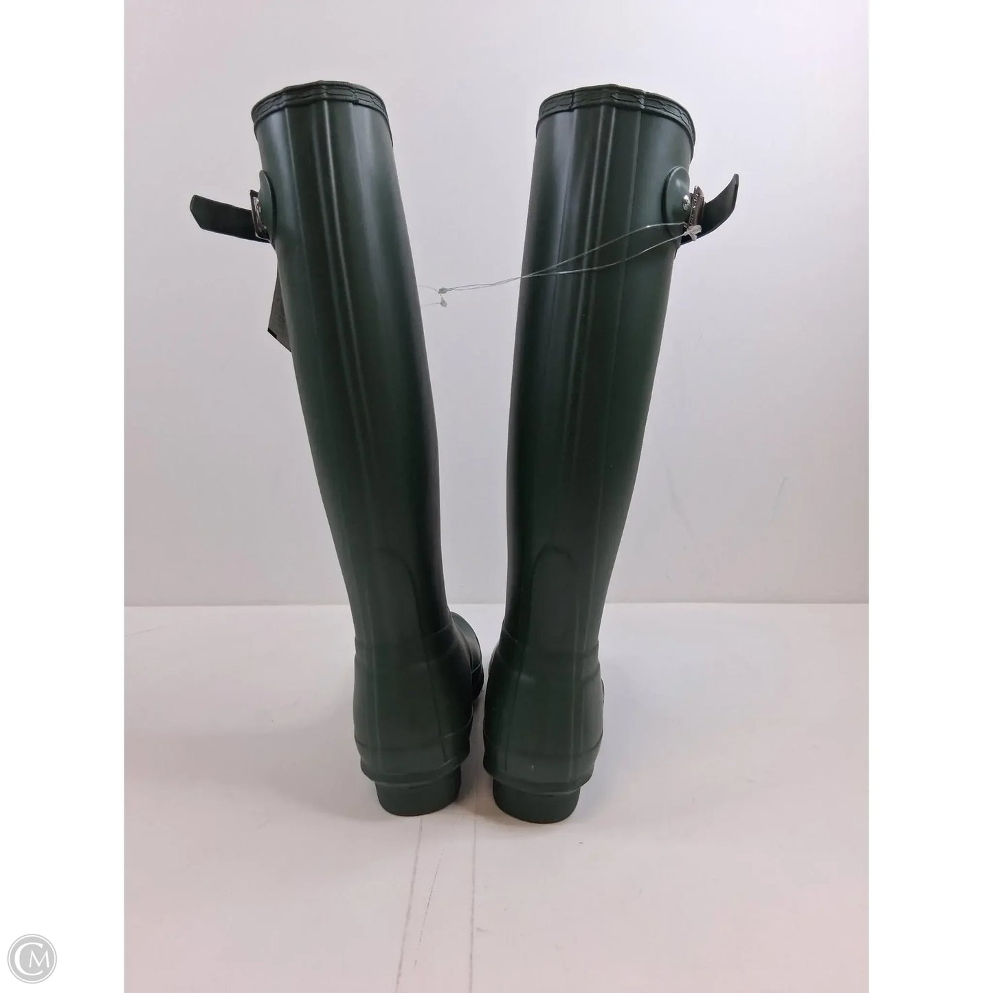 Boots Knee Heels By Hunter In Green, Size: 8