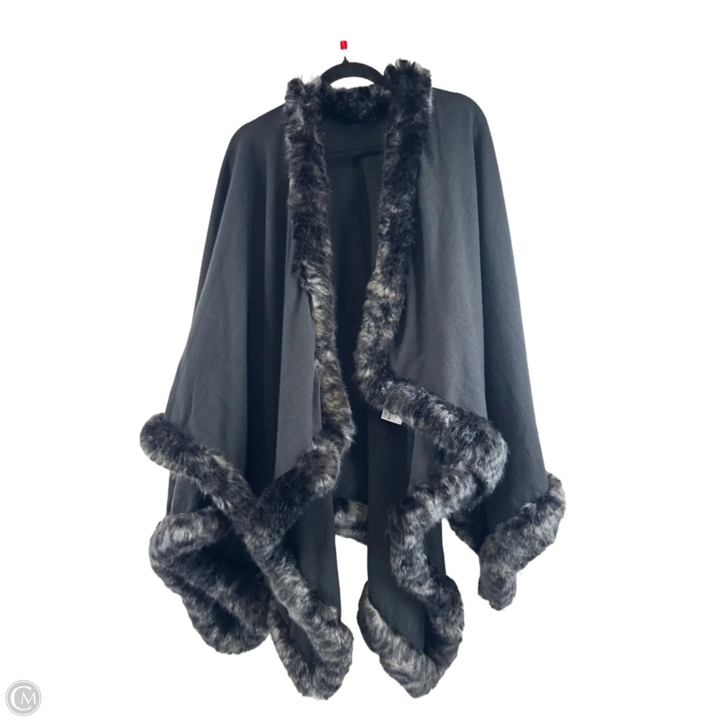 Shawl Designer By Neiman Marcus In Black & Grey, Size: Osfm