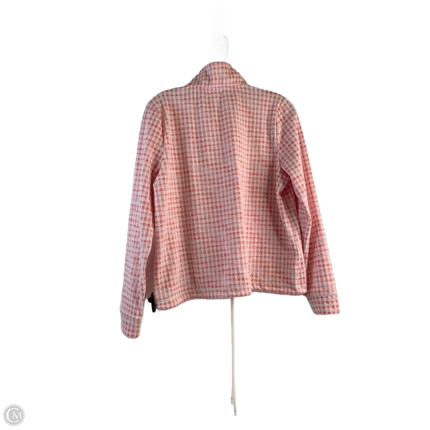 Top Long Sleeve By Talbots In Pink & Red, Size: M