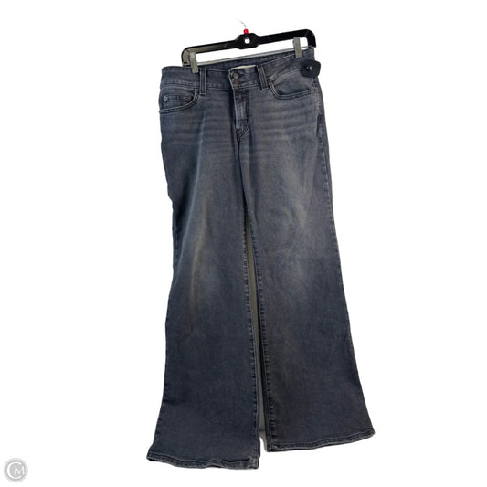 Jeans Flared By Levis In Black Denim, Size: 6