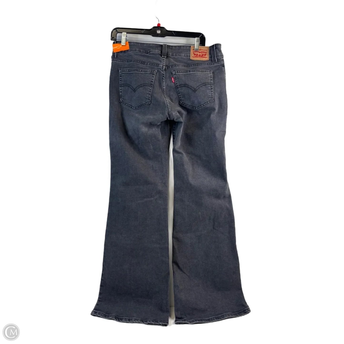 Jeans Flared By Levis In Black Denim, Size: 6
