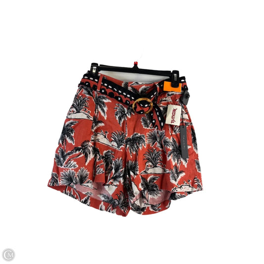 Shorts By Tahari In Black & Orange, Size: 6