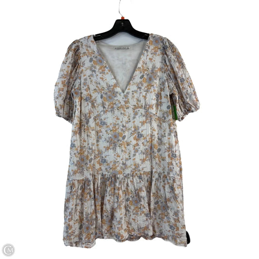 Dress Casual Midi By Abercrombie And Fitch In Floral Print, Size: S