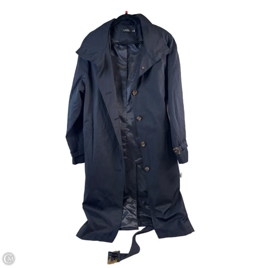 Coat Trench Coat By Ralph Lauren In Navy, Size: Xxl