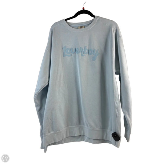 Sweatshirt Crewneck By Comfort Colors In Blue, Size: Xl