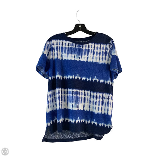 Top Short Sleeve By Talbots In Tie Dye Print, Size: M