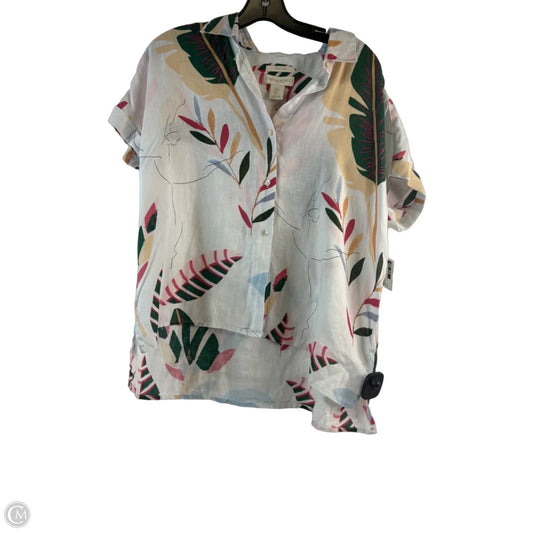 Top Short Sleeve By Cynthia Rowley In Green & Red, Size: M
