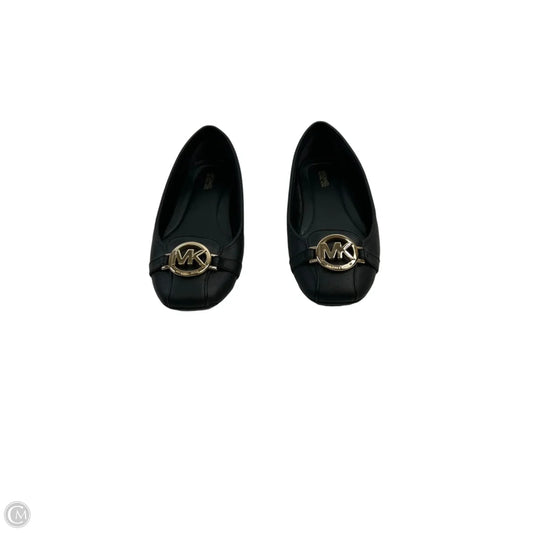 Shoes Flats By Michael By Michael Kors In Black & Gold, Size: 8.5