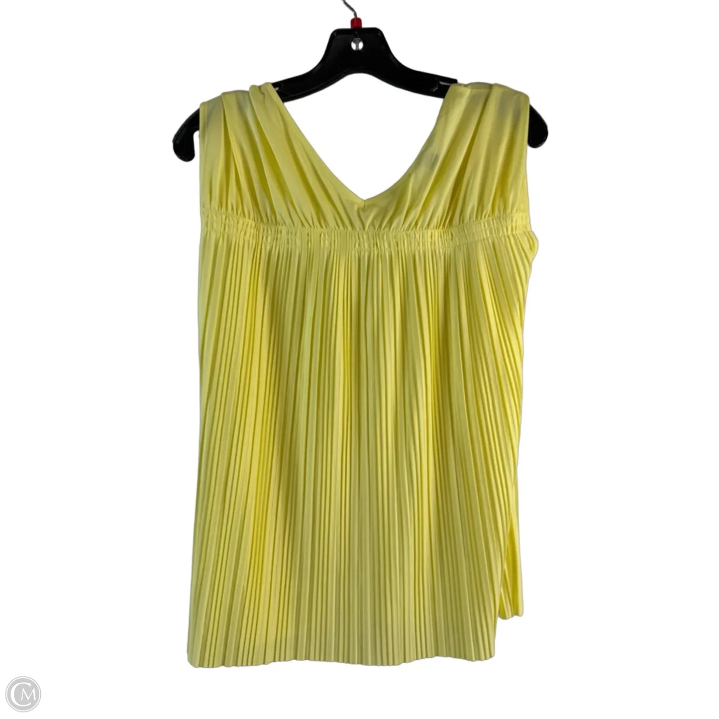 Top Sleeveless By Alfani In Yellow, Size: M