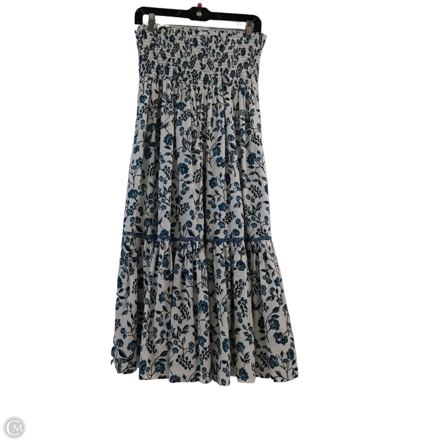 Dress Casual Midi By Clothes Mentor In Green & White, Size: M